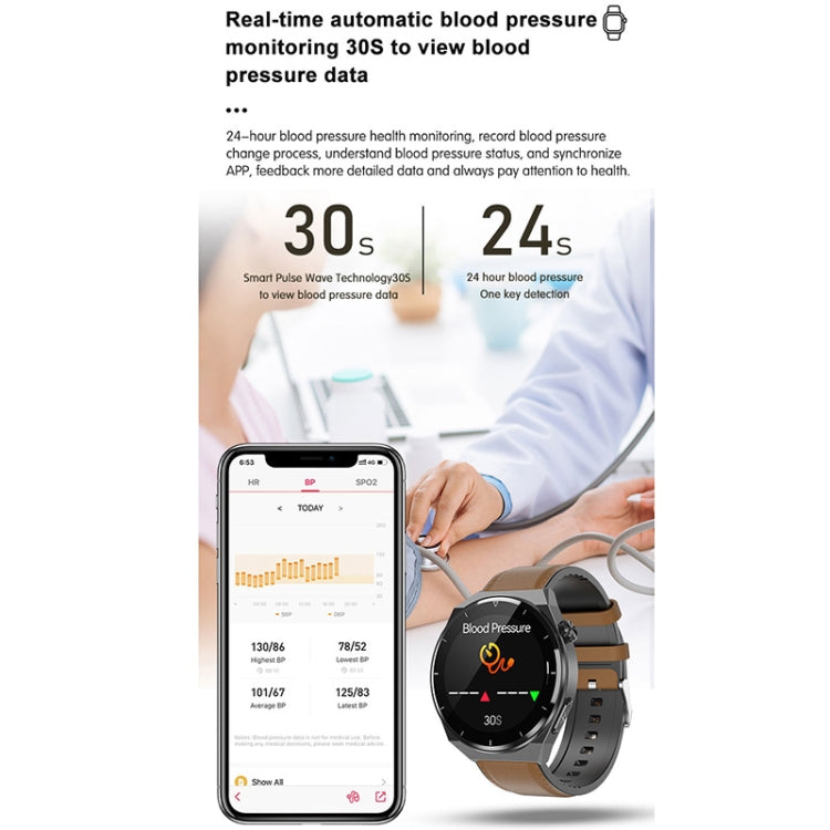 TK20 1.39 inch IP68 Waterproof Silicone Band Smart Watch Supports ECG / Remote Families Care / Body Temperature Monitoring(Blue) - Smart Watches by PMC TechLife | Online Shopping South Africa | PMC TechLife