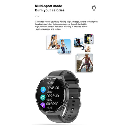 TK20 1.39 inch IP68 Waterproof Silicone Band Smart Watch Supports ECG / Remote Families Care / Body Temperature Monitoring(Black) - Smart Watches by PMC Jewellery | Online Shopping South Africa | PMC Jewellery