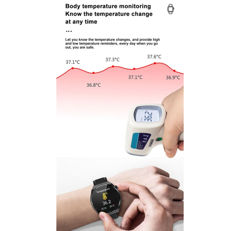 TK20 1.39 inch IP68 Waterproof Silicone Band Smart Watch Supports ECG / Remote Families Care / Body Temperature Monitoring(Red) - Smart Watches by PMC TechLife | Online Shopping South Africa | PMC TechLife