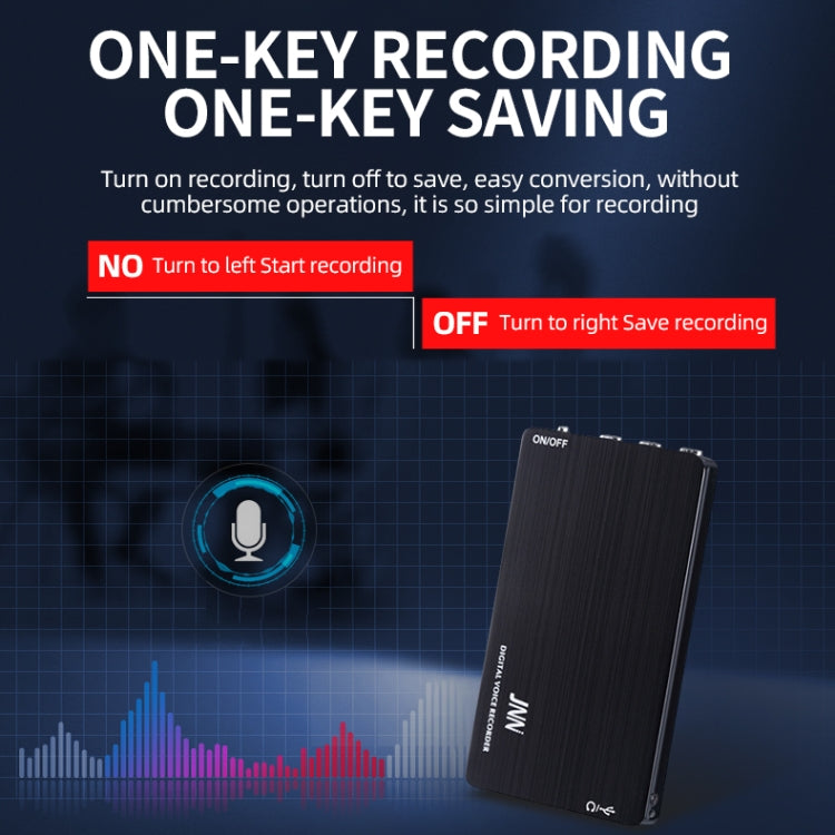 JNN M2 Ultra-thin HD Noise Reduction Intelligent Control Voice Voice Recorder, Capacity:8GB(Black) - Other Style by JNN | Online Shopping South Africa | PMC TechLife | Buy Now Pay Later Mobicred