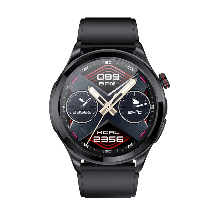 TK22 1.39 inch IP67 Waterproof Silicone Band Smart Watch Supports ECG / Non-invasive Blood Sugar(Black) - Smart Watches by PMC TechLife | Online Shopping South Africa | PMC TechLife