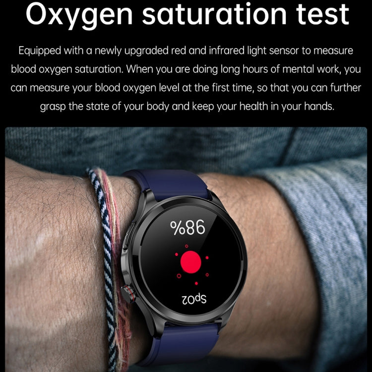 TK22 1.39 inch IP67 Waterproof Silicone Band Smart Watch Supports ECG / Non-invasive Blood Sugar(Black) - Smart Watches by PMC TechLife | Online Shopping South Africa | PMC TechLife