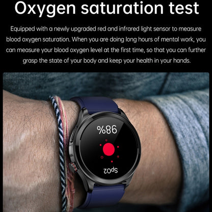 TK22 1.39 inch IP67 Waterproof Silicone Band Smart Watch Supports ECG / Non-invasive Blood Sugar(Black) - Smart Watches by PMC Jewellery | Online Shopping South Africa | PMC Jewellery