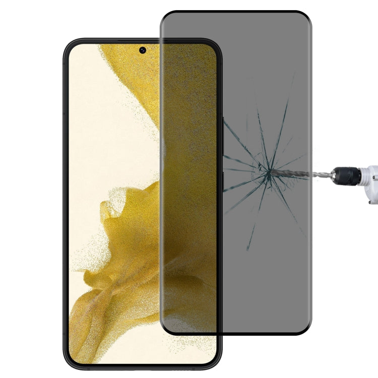 For Samsung Galaxy S22 5G 3D Curved Edge Privacy Tempered Glass Film, without Fingerprint Unlocking - Galaxy S22 5G Tempered Glass by PMC TechLife | Online Shopping South Africa | PMC TechLife | Buy Now Pay Later Mobicred