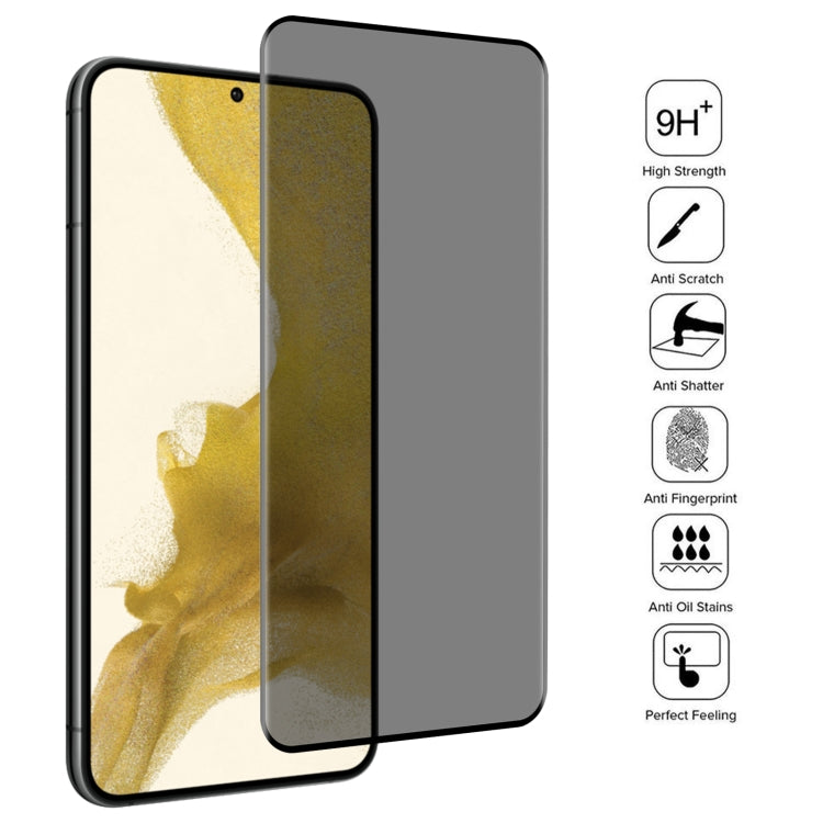 For Samsung Galaxy S22 5G 3D Curved Edge Privacy Tempered Glass Film, without Fingerprint Unlocking - Galaxy S22 5G Tempered Glass by PMC TechLife | Online Shopping South Africa | PMC TechLife | Buy Now Pay Later Mobicred