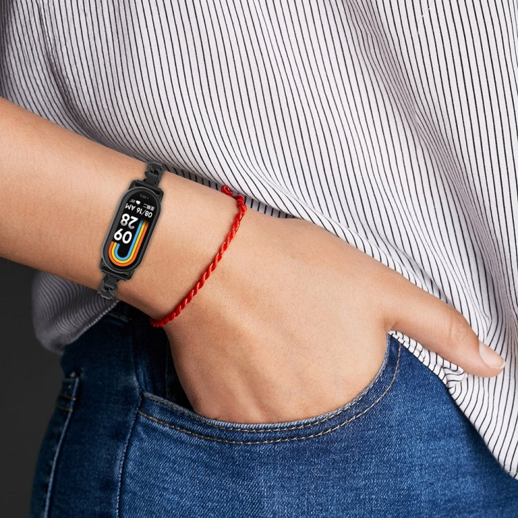 For Xiaomi Mi Band 8 Bracelet Replacement Watch Band(Rose Gold) - Watch Bands by PMC TechLife | Online Shopping South Africa | PMC TechLife