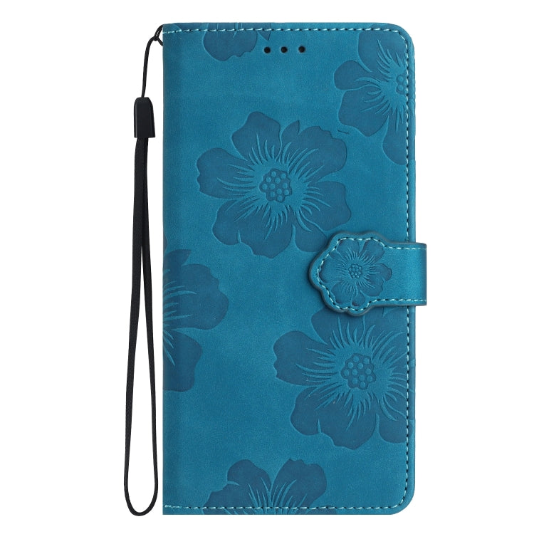 For Xiaomi 12 Lite Flower Embossing Pattern Leather Phone Case(Blue) - Xiaomi Cases by PMC Jewellery | Online Shopping South Africa | PMC Jewellery