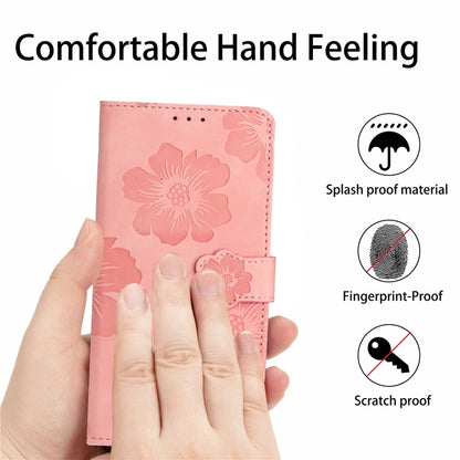 For Xiaomi 12T  / 12T Pro Flower Embossing Pattern Leather Phone Case(Pink) - Xiaomi Cases by PMC Jewellery | Online Shopping South Africa | PMC Jewellery