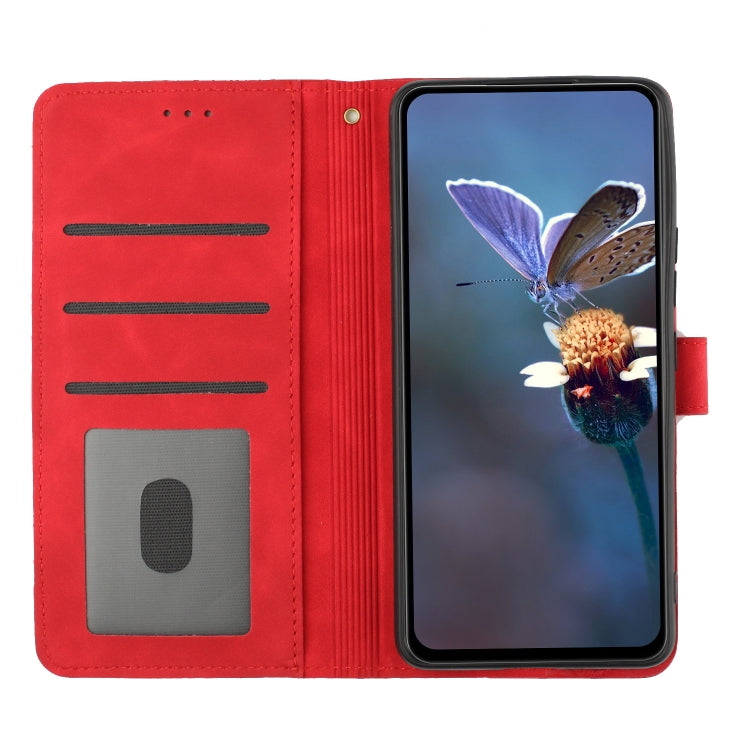 For Xiaomi 12T  / 12T Pro Flower Embossing Pattern Leather Phone Case(Red) - Xiaomi Cases by PMC Jewellery | Online Shopping South Africa | PMC Jewellery