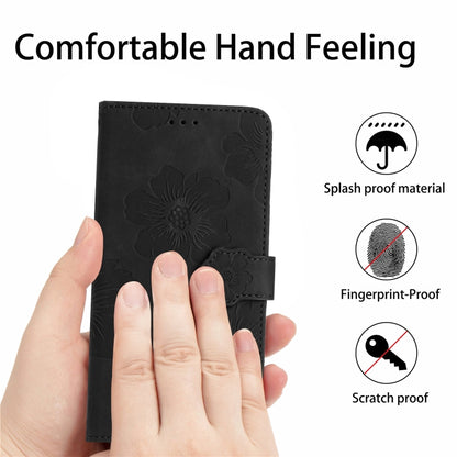 For Xiaomi Mi 11 Pro Flower Embossing Pattern Leather Phone Case(Black) - Xiaomi Cases by PMC Jewellery | Online Shopping South Africa | PMC Jewellery