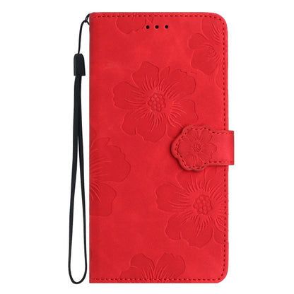 For Xiaomi Redmi 9A Flower Embossing Pattern Leather Phone Case(Red) - Xiaomi Cases by PMC Jewellery | Online Shopping South Africa | PMC Jewellery