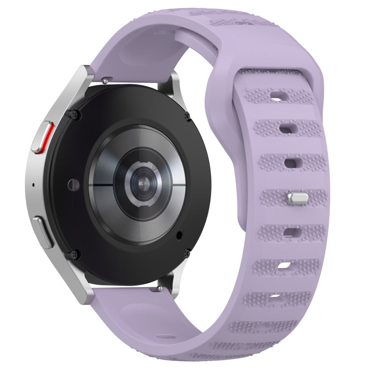 22mm Universal Dots Pattern Silicone Replacement Watch Band(Purple) - 22mm Bands by PMC TechLife | Online Shopping South Africa | PMC TechLife