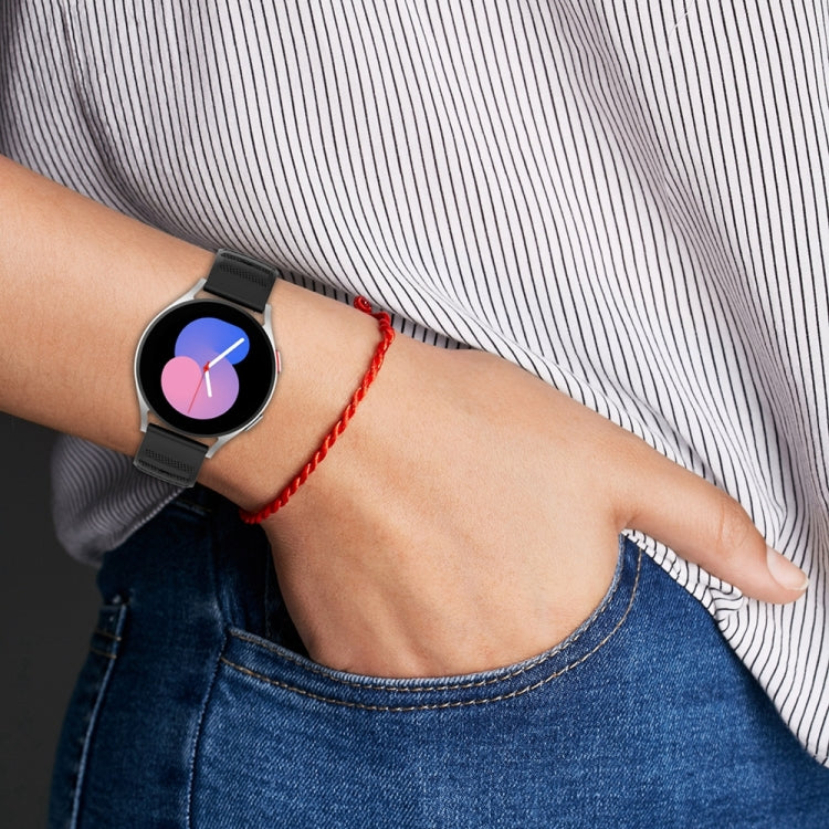 22mm Universal Dots Pattern Silicone Replacement Watch Band(Light Grey) - 22mm Bands by PMC TechLife | Online Shopping South Africa | PMC TechLife