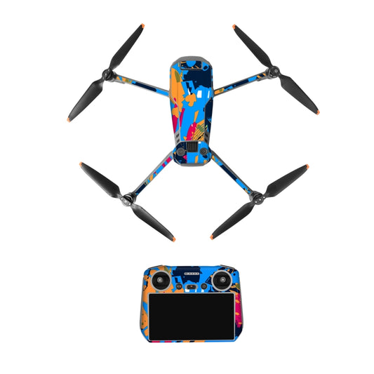 For DJI Mavic 3 Pro / RC Sunnylife Drone Body Remote Control Decorative Stickers Set(Colorful Sea Blue) - Stickers by Sunnylife | Online Shopping South Africa | PMC Jewellery