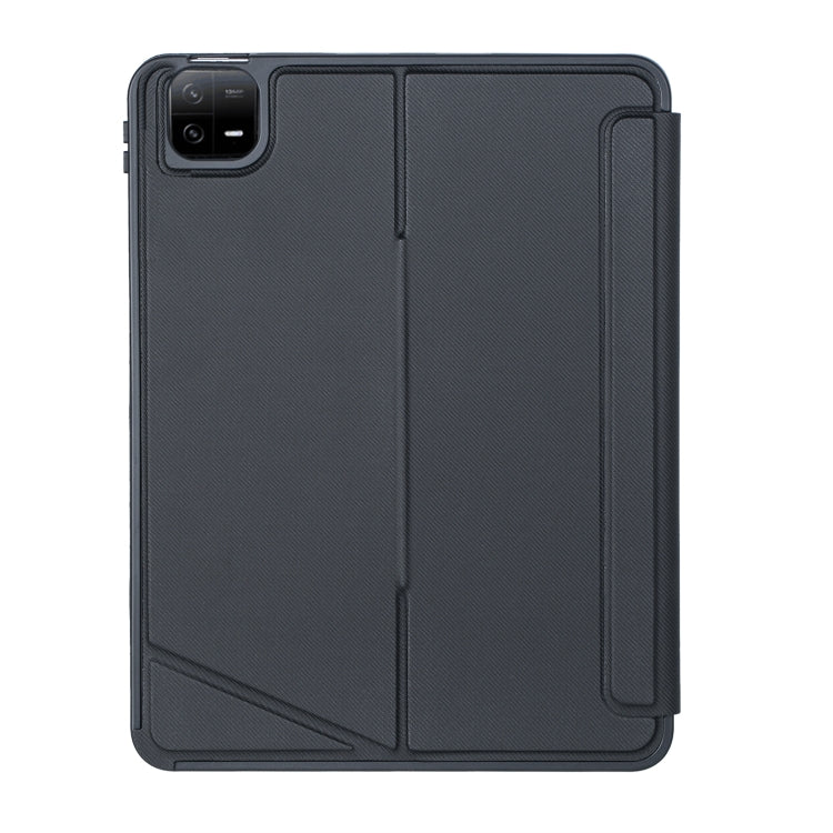 For Xiaomi Pad 6 / Pad 6 Pro T0N7-AS Detachable Pen Slot Touchpad Backlight Bluetooth Keyboard Leather Tablet Case(Black) -  by PMC TechLife | Online Shopping South Africa | PMC TechLife