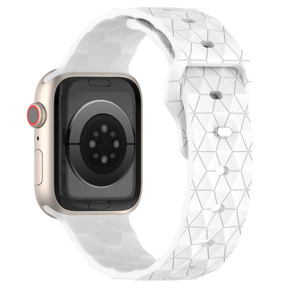 Football Texture Silicone Watch Band For Apple Watch Ultra 49mm(White) - Watch Bands by PMC Jewellery | Online Shopping South Africa | PMC Jewellery