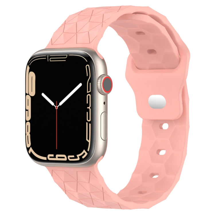 Football Texture Silicone Watch Band For Apple Watch Ultra 49mm(Pink) - Watch Bands by PMC Jewellery | Online Shopping South Africa | PMC Jewellery