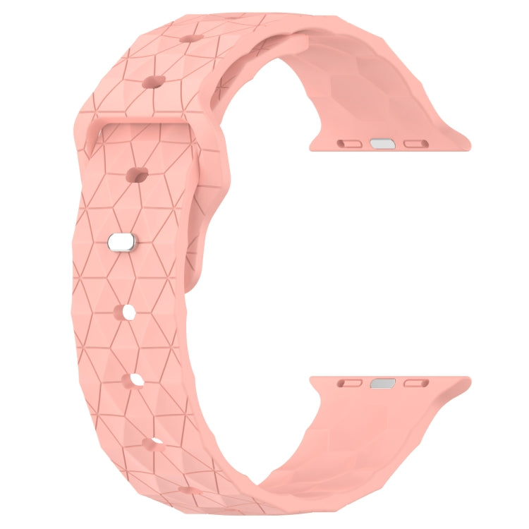 Football Texture Silicone Watch Band For Apple Watch Ultra 49mm(Pink) - Watch Bands by PMC Jewellery | Online Shopping South Africa | PMC Jewellery