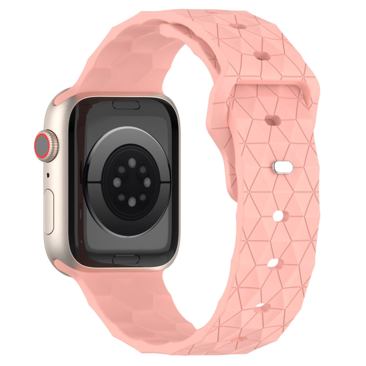 Football Texture Silicone Watch Band For Apple Watch Ultra 49mm(Pink) - Watch Bands by PMC Jewellery | Online Shopping South Africa | PMC Jewellery