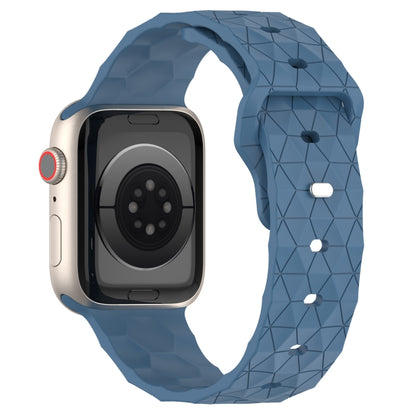 Football Texture Silicone Watch Band For Apple Watch 7 41mm(Blue) - Watch Bands by PMC Jewellery | Online Shopping South Africa | PMC Jewellery