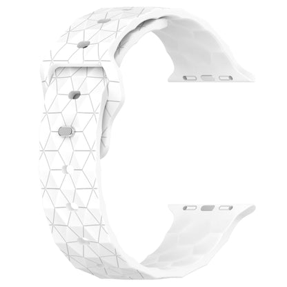 Football Texture Silicone Watch Band For Apple Watch SE 40mm(White) - Watch Bands by PMC Jewellery | Online Shopping South Africa | PMC Jewellery