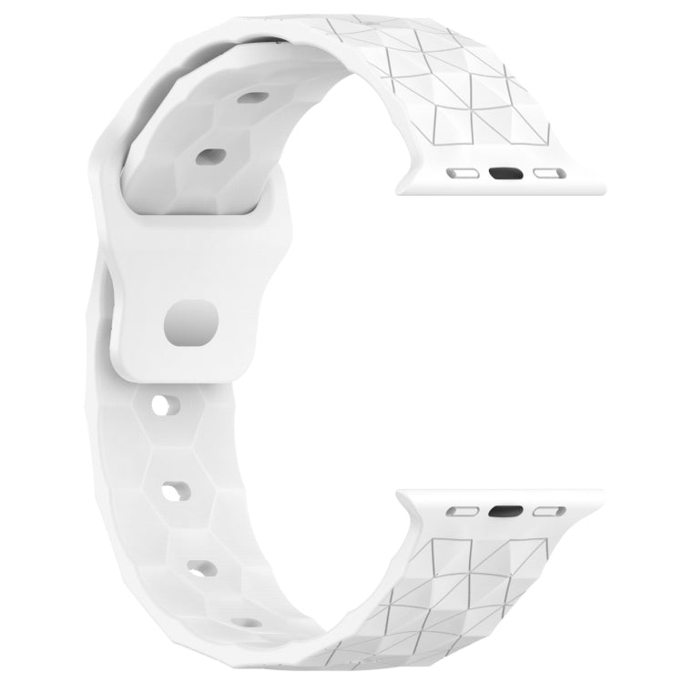 Football Texture Silicone Watch Band For Apple Watch SE 40mm(White) - Watch Bands by PMC Jewellery | Online Shopping South Africa | PMC Jewellery