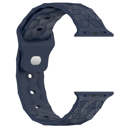 Football Texture Silicone Watch Band For Apple Watch SE 40mm(Midnight Blue) - Watch Bands by PMC Jewellery | Online Shopping South Africa | PMC Jewellery