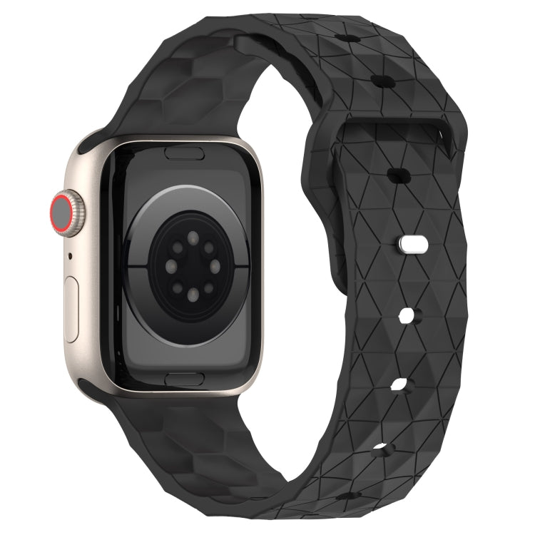 Football Texture Silicone Watch Band For Apple Watch 4 40mm(Dark Grey) - Watch Bands by PMC Jewellery | Online Shopping South Africa | PMC Jewellery