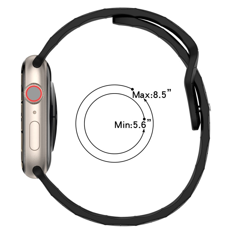 Football Texture Silicone Watch Band For Apple Watch 7 41mm(Dark Blue) - Watch Bands by PMC TechLife | Online Shopping South Africa | PMC TechLife