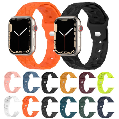 Football Texture Silicone Watch Band For Apple Watch SE 40mm(White) - Watch Bands by PMC Jewellery | Online Shopping South Africa | PMC Jewellery