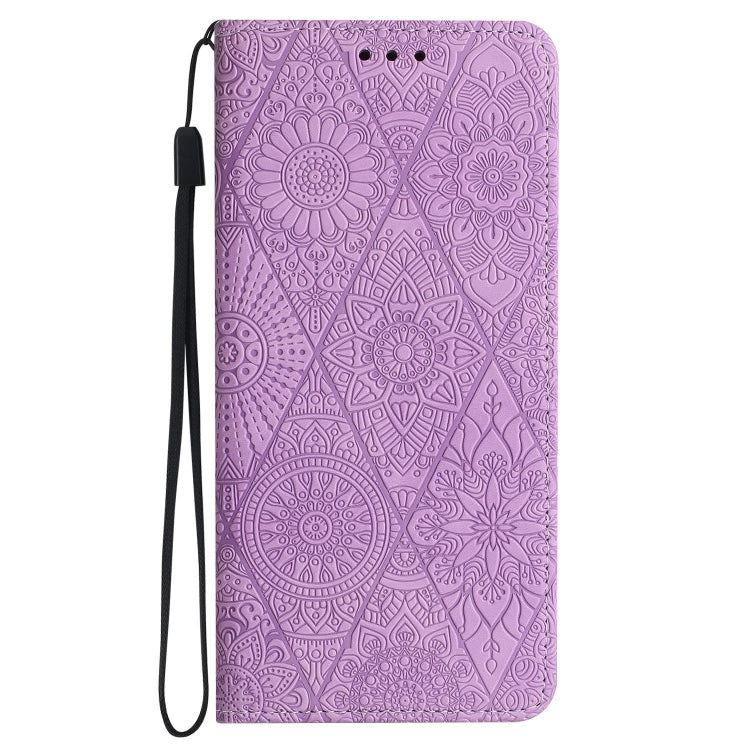 For Samsung Galaxy S22 5G Ethnic Embossed Adsorption Leather Phone Case(Purple) - free shipping - PMC TechLife - Order now!