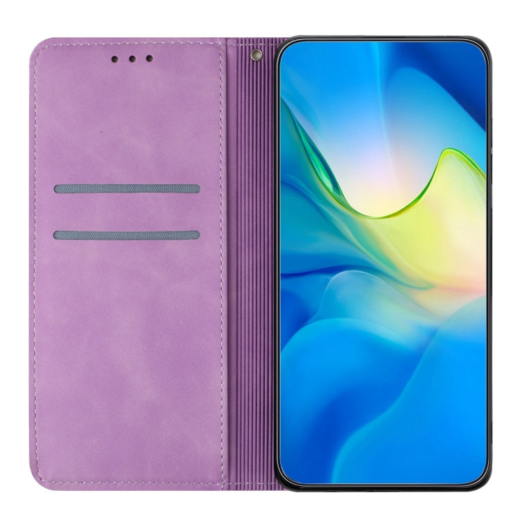 For Samsung Galaxy S22 5G Ethnic Embossed Adsorption Leather Phone Case(Purple) - free shipping - PMC TechLife - Order now!