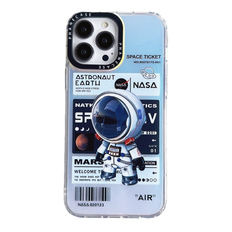 For iPhone 13 Astronaut Pattern Shockproof PC Protective Phone Case(White) - free shipping - PMC TechLife - Order now!