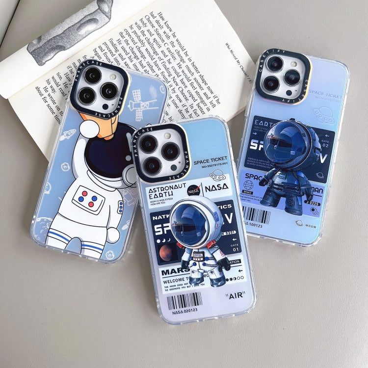 For iPhone 12 Astronaut Pattern Shockproof PC Protective Phone Case(Black) - free shipping - PMC TechLife - Order now!