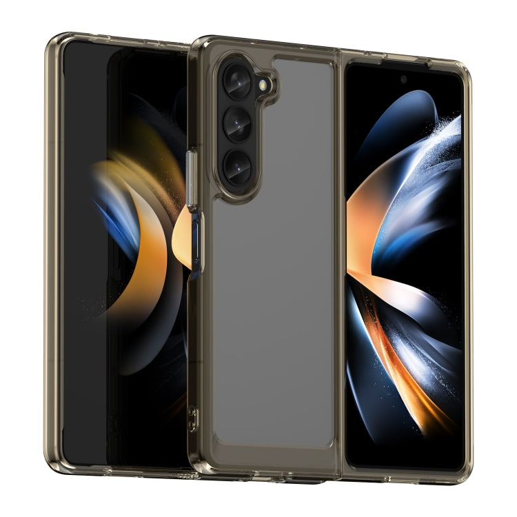 For Samsung Galaxy Z Fold5 Colorful Series Acrylic + TPU Phone Case(Transparent Grey) - free shipping - PMC TechLife - Order now!