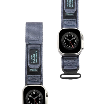 Nylon Two Section Watch Band For Apple Watch 5 40mm(Blue) - Watch Bands by PMC Jewellery | Online Shopping South Africa | PMC Jewellery