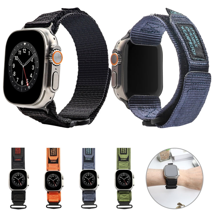 Nylon Two Section Watch Band For Apple Watch 5 40mm(Orange) - Watch Bands by PMC TechLife | Online Shopping South Africa | PMC TechLife