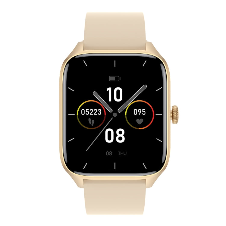 T19 Pro 1.96 inch IP67 Waterproof Silicone Band Smart Watch, Supports Dual-mode Bluetooth Call / Heart Rate Monitoring(Gold) - Smart Watches by PMC Jewellery | Online Shopping South Africa | PMC Jewellery