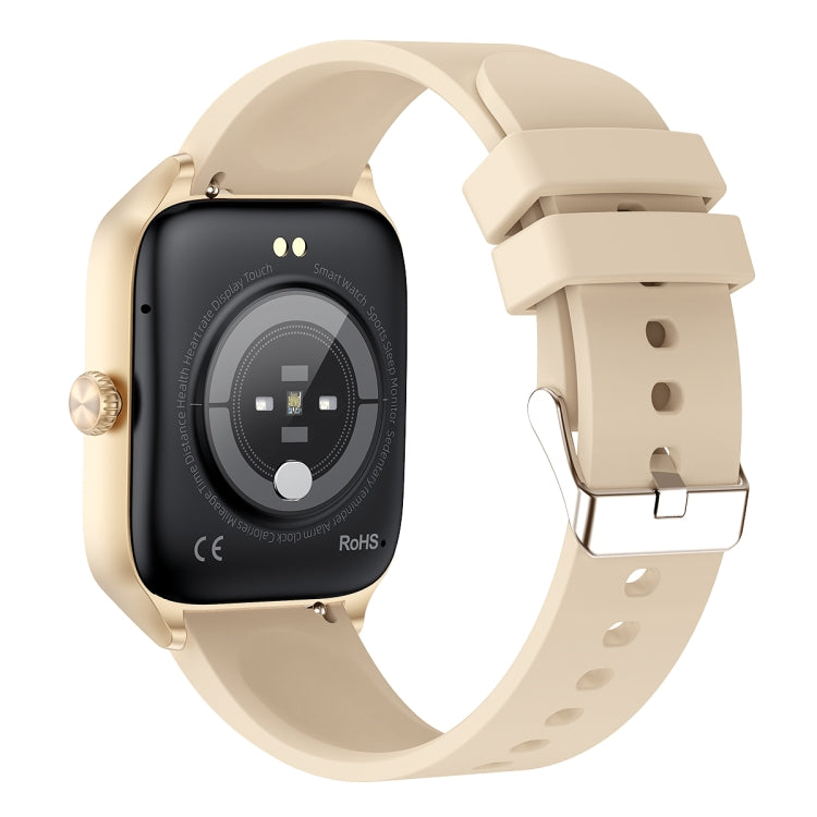 T19 Pro 1.96 inch IP67 Waterproof Silicone Band Smart Watch, Supports Dual-mode Bluetooth Call / Heart Rate Monitoring(Gold) - Smart Watches by PMC TechLife | Online Shopping South Africa | PMC TechLife
