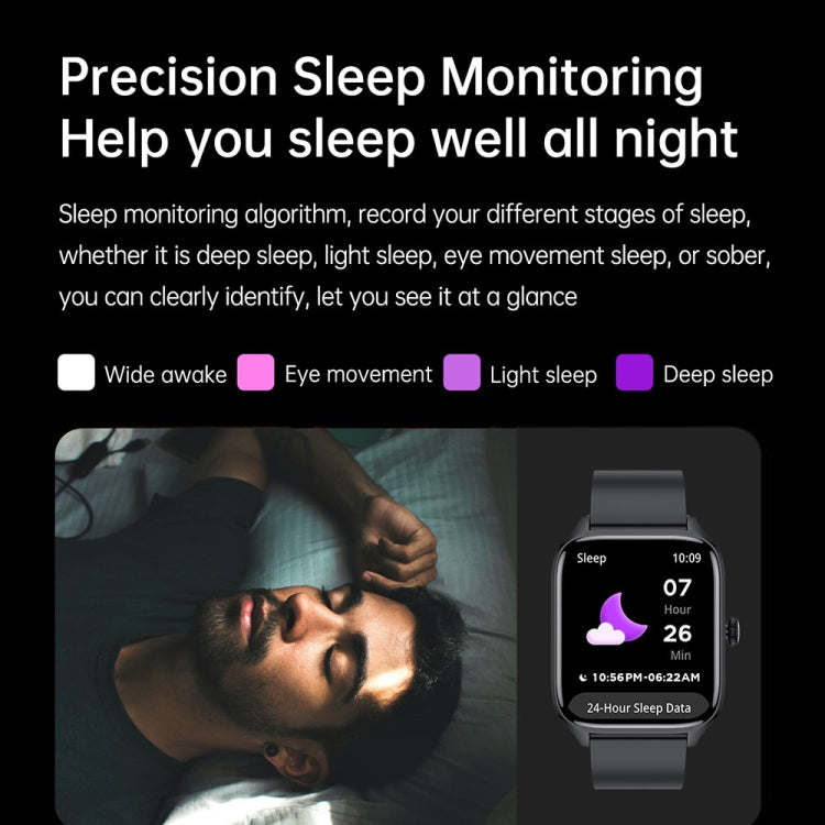 T19 Pro 1.96 inch IP67 Waterproof Silicone Band Smart Watch, Supports Dual-mode Bluetooth Call / Heart Rate Monitoring(Black) - Smart Watches by PMC TechLife | Online Shopping South Africa | PMC TechLife