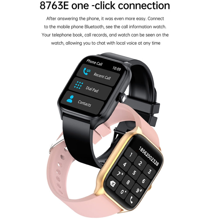 T19 Pro 1.96 inch IP67 Waterproof Silicone Band Smart Watch, Supports Dual-mode Bluetooth Call / Heart Rate Monitoring(Black) - Smart Watches by PMC TechLife | Online Shopping South Africa | PMC TechLife