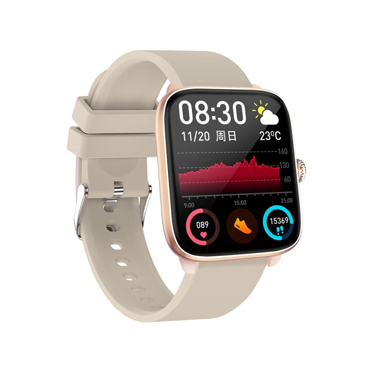 T20 1.96 inch IP67 Waterproof Silicone Band Smart Watch, Supports Dual-mode Bluetooth Call / Heart Rate Monitoring(Gold) - Smart Watches by PMC TechLife | Online Shopping South Africa | PMC TechLife