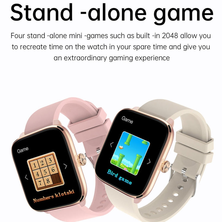 T20 1.96 inch IP67 Waterproof Silicone Band Smart Watch, Supports Dual-mode Bluetooth Call / Heart Rate Monitoring(Gold) - Smart Watches by PMC TechLife | Online Shopping South Africa | PMC TechLife