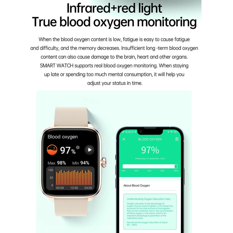 T20 1.96 inch IP67 Waterproof Silicone Band Smart Watch, Supports Dual-mode Bluetooth Call / Heart Rate Monitoring(Gold) - Smart Watches by PMC TechLife | Online Shopping South Africa | PMC TechLife