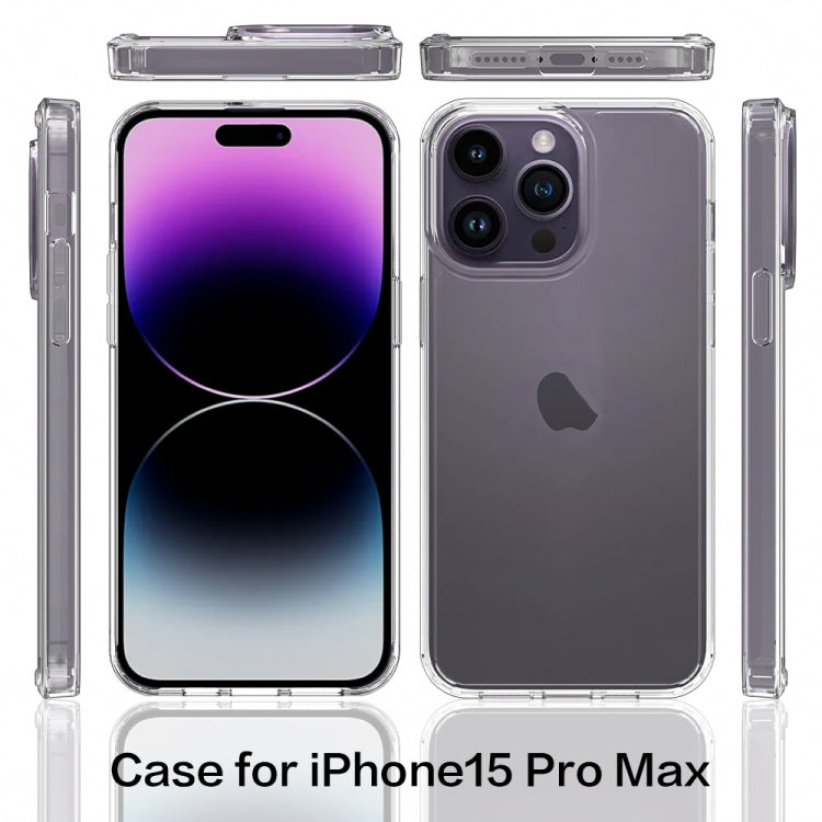 For iPhone 15 Pro Max Scratchproof Acrylic TPU Phone Case(Black) - iPhone 15 Pro Max Cases by PMC Jewellery | Online Shopping South Africa | PMC Jewellery