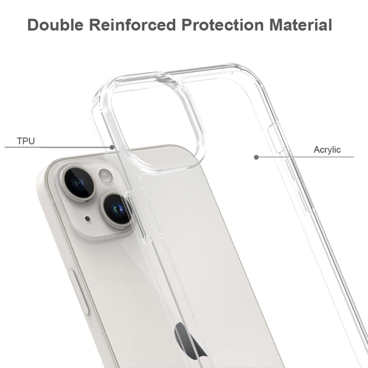 For iPhone 15 Plus Scratchproof Acrylic TPU Phone Case(Black) - free shipping - PMC TechLife - Order now!