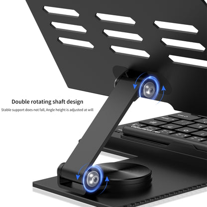 For Google Pixel Fold GKK Folding Bluetooth Keyboard Holder with Pen + Holder + Keyboard + Mouse(Black) - Others Keyboard by GKK | Online Shopping South Africa | PMC Jewellery