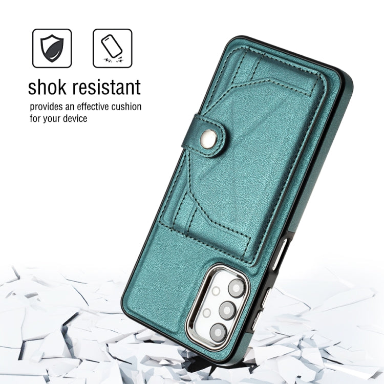 For Samsung Galaxy A32 5G Shockproof Leather Phone Case with Card Holder(Green) - free shipping - PMC TechLife - Order now!