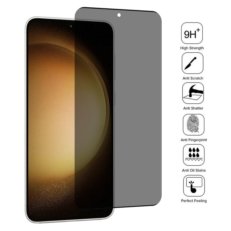 For Samsung Galaxy S23+ 5G 25pcs Ultrathin 3D Curved Edge Privacy Tempered Glass Film, Support Unlock - free shipping - PMC TechLife - Order now!