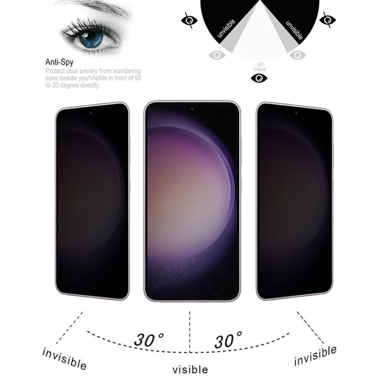For Samsung Galaxy S23 5G 25pcs Ultrathin 3D Curved Edge Privacy Tempered Glass Film, Support Unlock - free shipping - PMC TechLife - Order now!